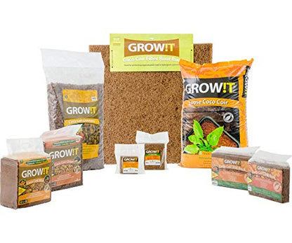 GROW!T GMC40l - 4mm-16mm Clay Pebbles, Brown, (40 Liter Bag) - Made from 100% Natural Clay, Can be used for Drainage, Decoration, Aquaponics, Hydroponics and Other Gardening Essentials - size: 40 Liter Bag