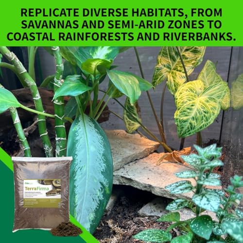 The Bio Dude Terra Firma Bioactive Reptile Substrate 6 quarts for terrariums and vivariums. Bioactive Habitat Substrate for Ball Pythons, Fat Tail Geckos, Milk Snakes, King Snakes and Monitors