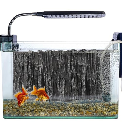 KESYOO Decorative 3D PU Rock and Waterfall Effect Terrarium Background, Reptile Tank and Fish Tank, Compact and Lightweight, Natural Decoration for Turtle Habitat