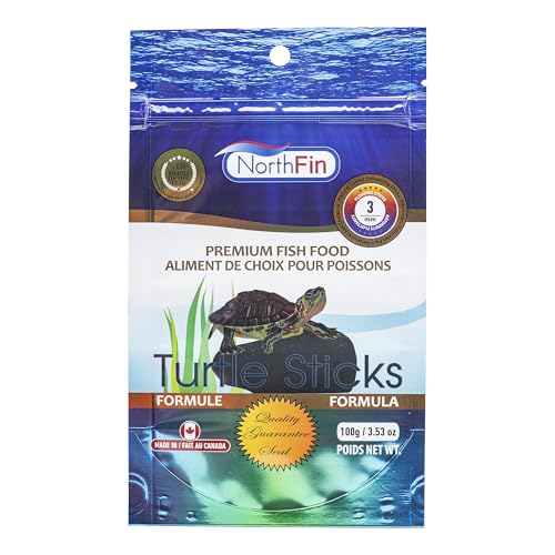 Northfin Turtle Sticks Fish Food 3mm, 3.5 oz (100 g)