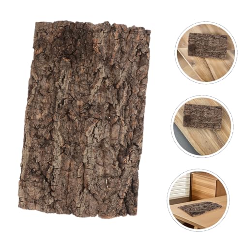 2pcs Natural Reptile Bark Bedding Backdrop for Terrarium Cork Substrate for Snakes Spiders Bearded Dragons Geckos and Crabs