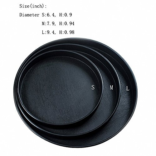 OMEM Reptile Food Bowl Water Dish,Feeding Dish, Birds Bowl (S, Black) - color: Black, size: S