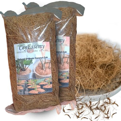 Natural Coconut Husk Fiber Organic Pure Coconut Husk Silk for Plants Coco Coir Fiber Substrate Loose & Fluffy Non-Vacuumed Easy to Separate for Orchids 3.5 Oz (100g) - size: 100g