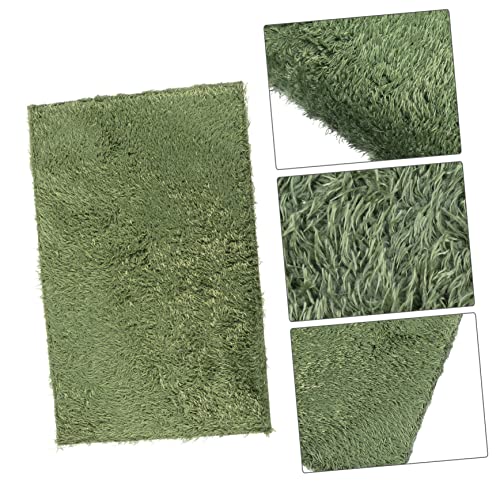 2pcs Reptile Carpet Mat Imitation Moss Bedding for Turtles Snakes and Lizards Breathable and Easy to Clean Terrarium Liner for Comfortable Habitat