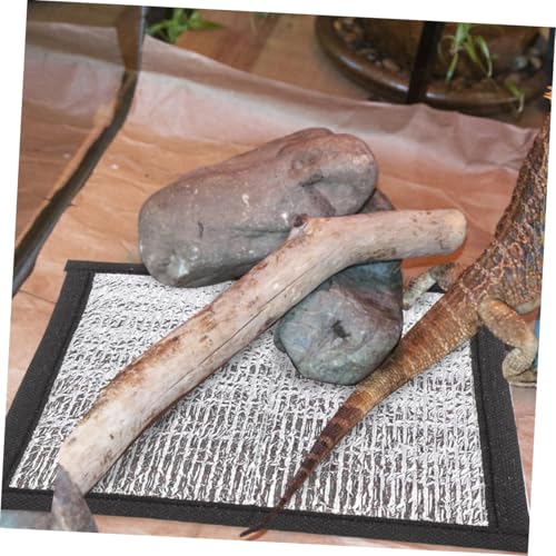 BESPORTBLE Heating Mat for Reptiles and Small Animals 12 x 18 Waterproof PET Heating Pad Reflective Film for Turtles Frogs and Other Crawling Pets - size: 16.00X16.00X0.10CM