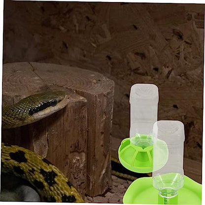 BESPORTBLE 2sets Reptile Water Feeders Drinking Tools for Tortoises and Lizards Safe and Smooth for Pet Shops and Home Use