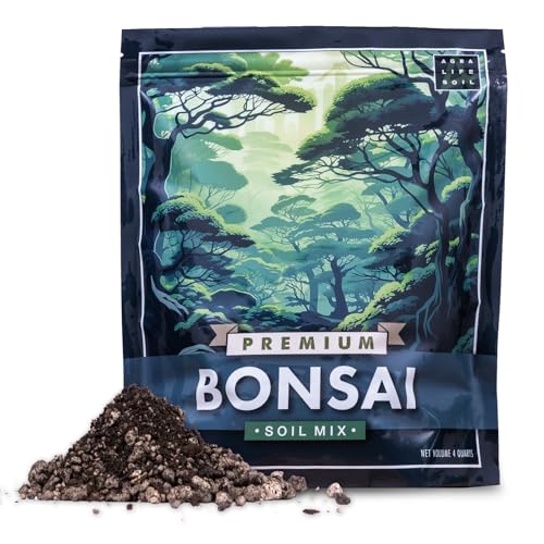 Premium Bonsai Soil Mix for Thriving Indoor Bonsai Trees - Perfect Potting Soil for All Bonsai Varieties - Organic Blend for Optimal Growth - Indoor Plant Soil - 4 Quarts - style: Bonsai Plant Soil Mix