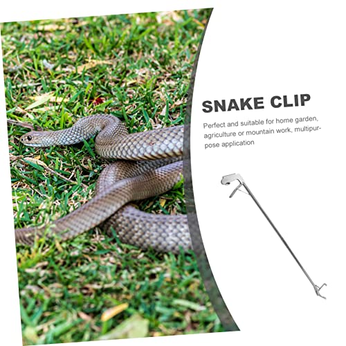 Toddmomy Stainless Steel Snake Grabber Tool Reptile Grabber Snake Catcher Clip Snake Stick Catcher