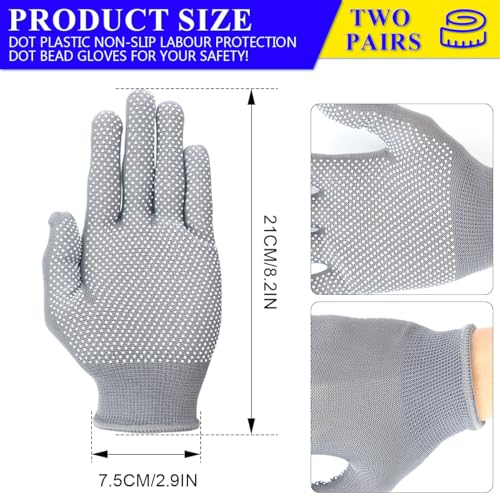Anti-Bite Gloves, Pet Chewing Protective Handling Gloves for Bird & Parrot - color: Gray 2pair