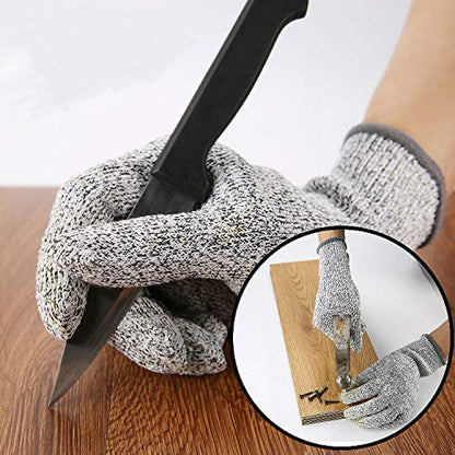 Cut Resistant Nitrile Gloves and Sleeves with EN388 Level 5 Protection - color: Black