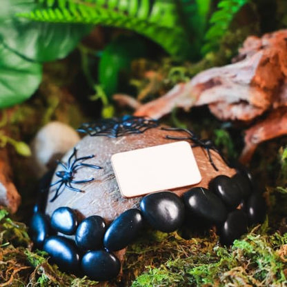 Reptile Hideouts, Handmade Handmade Reptile Home, Hide Cave for Crested Gecko, Leopard Gecko, Lizard, Snake, Crabs Hide Cave, Personalized Terrarium & Vivarium Décor（Spider） - style: Spider