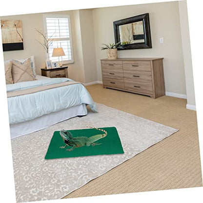 VANZACK Reptile Carpet Liner for PET Cage Soft Polyester Fiber Substrate Mat for Turtles Lizards and Snakes Non-Slip Easy to Clean Reptile Habitat Accessory