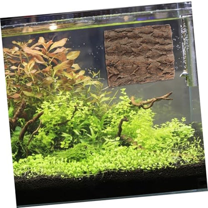 balacoo 2Pcs Cork Bark Background for Reptiles Natural Climbing Wall Backdrop for Terrarium Decor Enhances Habitat for Turtles Chameleons Snakes and More