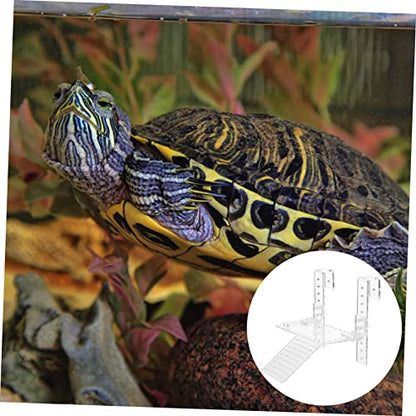Mipcase 1pc Turtle Basking Platform Wall-Mounted Climbing Island for Aquariums Encourages Exercise and Rest for Turtles and Reptiles for Deep Water Tanks Style