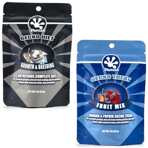 Pangea Gecko Diet Breeder & Treat Bundle - 2oz Breeding Formula and Gecko Treat