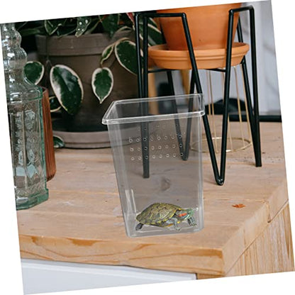 Amosfun 9pcs Spider Breeder Boxes Transparent Small Enclosures for Tarantula and Scorpion Incubation Feeding Tanks Ventilation for Reptile Habitats