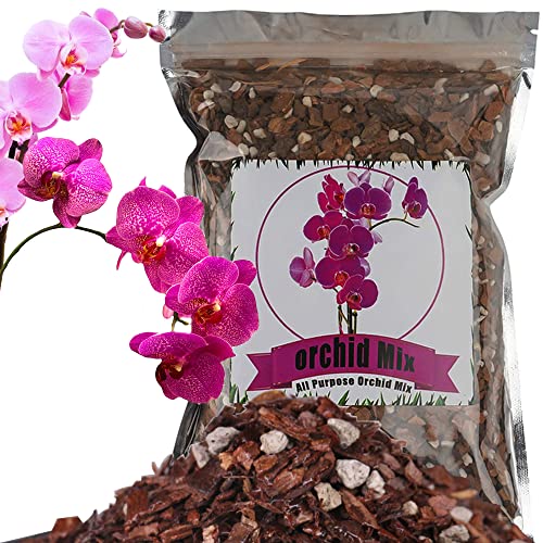 Doter All Purpose Soil Potting Mix - Orchid Bark & Organic Perlite for Plants - All Natural Soil Media Has Good Drainage for Planting or Orchid Repotting (1 qt) - color: Orchid Soil, size: 1qt