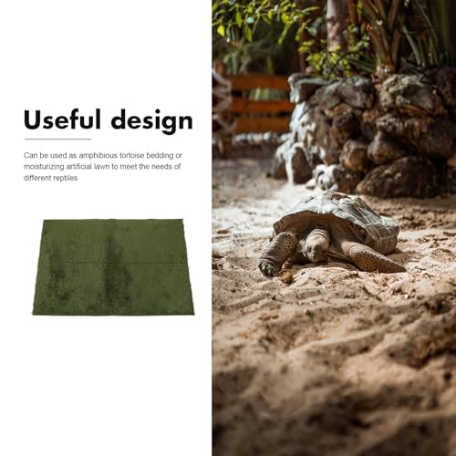 Reptile Carpet Mat Reusable Non-Toxic Substrate Liner for Tortoise Gecko Lizard Terrarium Bedding Washable Ground Mat for Cage