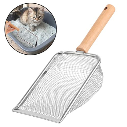 YARNOW Reptile Litter Scoop Durable and Reusable Litter Shovel for Turtles Lizards Geckos Snakes More for Easy Cleanup of Substrate and Waste