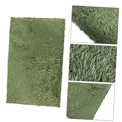 Abaodam 2pcs Reptile Decor Lizard Carpet Moss Reptile Mat Snake Tank Liner Washable Reusable