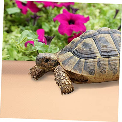Eva Reptile Carpet Reptile Mat Washable Substrate for Tortoise Lizard Snake Bearded Dragon Terrarium Liner Easy Clean - color: Beige