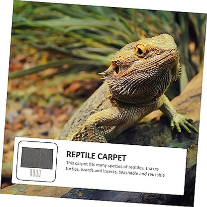 Totority Reptile Terrarium Carpet Reptile Pad Moisturizing Liner Snake Turtle Bedding Easy to Clean
