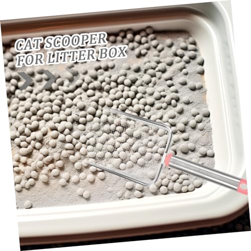 BESPORTBLE Stainless Steel Cat Litter Scoop Fine Mesh Excrement Shovel for Easy Cleaning of Litter Box and Reptile Terrarium Waste Pet Tool Mesh