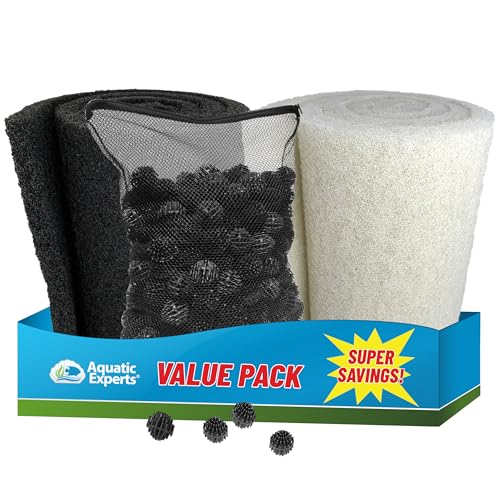 Aquatic Experts Bio Balls Filter Media Bulk, 1.5 Inch Large Bio Balls for Pond & Aquarium Filters, Pond Filter Media for Outdoor Ponds, (Bio Ball Bundle, 1.5 Inch) - size: Bio Ball Bundle