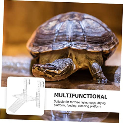 Mipcase 1pc Turtle Basking Platform Wall-Mounted Climbing Island for Aquariums Encourages Exercise and Rest for Turtles and Reptiles for Deep Water Tanks Style