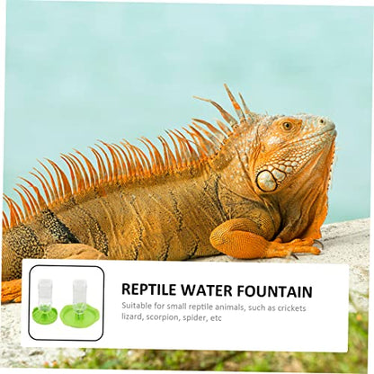MERRYHAPY 2sets Crawling Pet Food Feeder Tortoise Water Basin Easy Clean Reptile Water Feeders