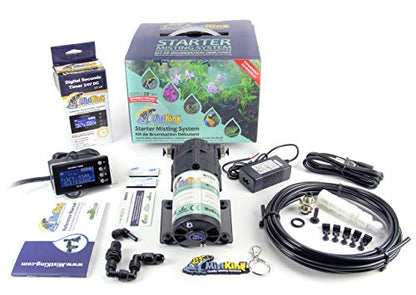 MistKing – Starter Misting System, 5th Gen | Used by Zoos, Botanical Gardens, Institutions & Hobbyists | Expandable to 10 Nozzles | Extremely Fine Mist | 50 Micron Droplets | MKSMS5-125-50 - size: Version 5, style: Starter