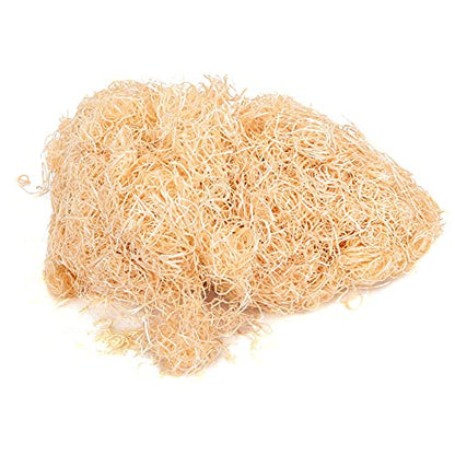 Drfeify Poplar Wood Wool Pet Mat for Snakes and Lizards, EcoFriendly Aspen Wood Silk, DustFree Climbing Pet Litter, White