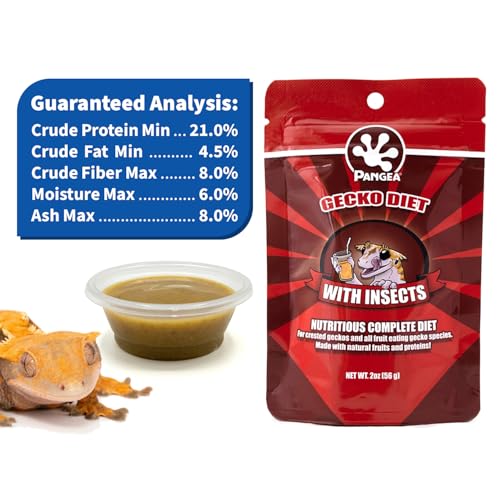 Pangea Gecko Diet with Insects 2 oz - size: 2 Ounce (Pack of 1)