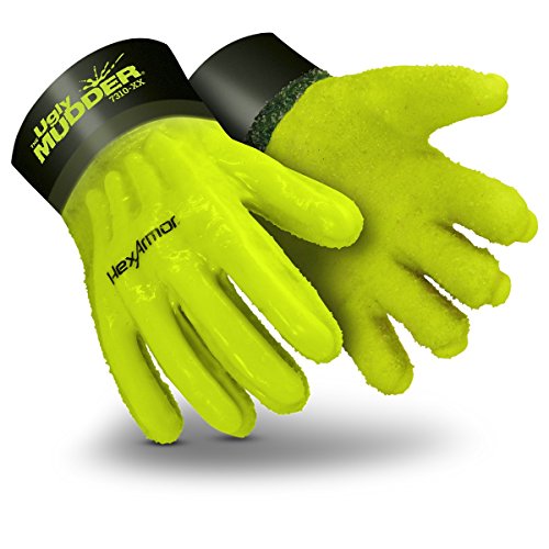 HexArmor Impact Protection Liquid-Resistant Safety Gloves | Ugly Mudder® 7310 | Large - size: Large (Pack of 1)