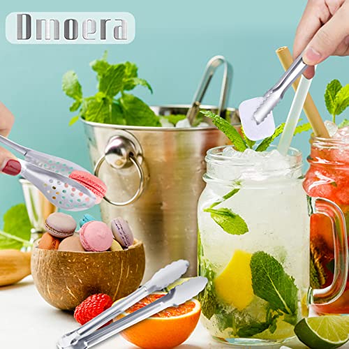 Serving Tongs,Buffet Tongs, Dmoera Stainless Steel Food Tong Serving Tong Small Serving Tongs Stainless Steel Mini Appetizer Tongs, Set of 12 - size: 5Inch