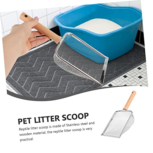 YARNOW Reptile Litter Scoop Durable and Reusable Litter Shovel for Turtles Lizards Geckos Snakes More for Easy Cleanup of Substrate and Waste