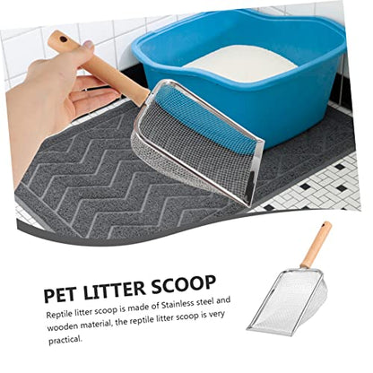 YARNOW Reptile Litter Scoop Durable and Reusable Litter Shovel for Turtles Lizards Geckos Snakes More for Easy Cleanup of Substrate and Waste