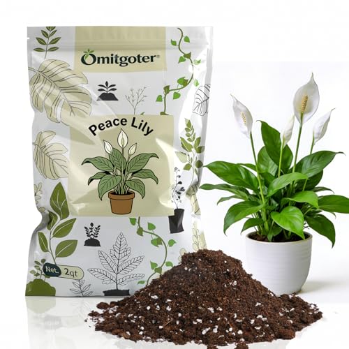 Premium Peace Lily Potting Soil 1qt– All Natural, Well-Draining & Breathable Soil for Peace Lily & Indoor Plants - color: Peace Lily Soil, size: 1qt