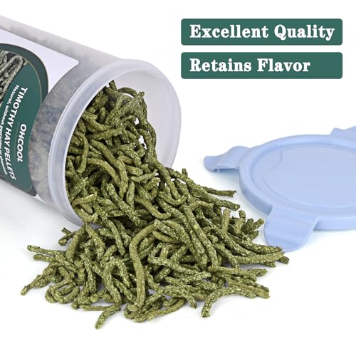 Timothy Hay Pellets, 63oz (9 * 7 oz) Small Pet Feed | 100% premium nutrition timothy pellets, ideal for tortoises and rabbits - size: 3.94 Pound (Pack of 1)