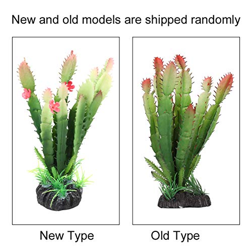 Artificial Cactus Plant - Plastic Cactus Decorations for Home, Terrarium, and Reptile Habitats - Simulation Plastic Aquatic Plants for Flower Arrangements