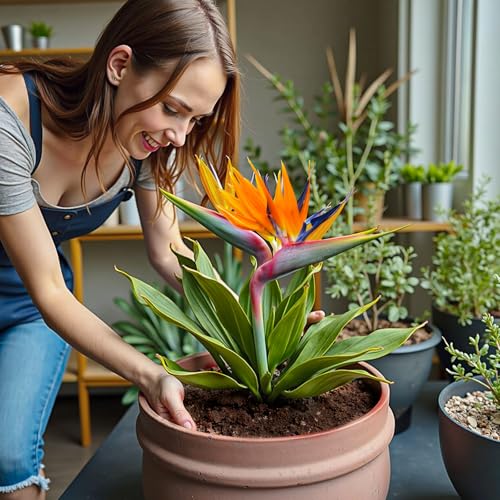 Organic Bird of Paradise Potting Soil Mix 1qt, Ideal for Indoor/Outdoor Potted Plants, Promotes Optimal Growth for Bird of Paradise - size: 1qt