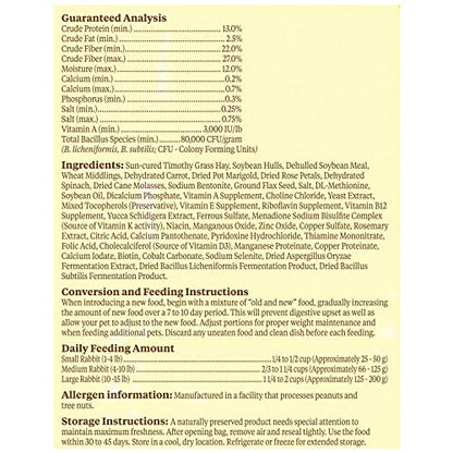 Kaytee Food from The Wild Natural Pet Rabbit Food,4 Pound,(Pack of 2) - size: 4 Pound (Pack of 2)