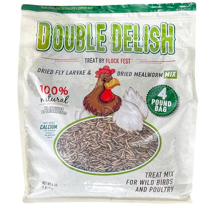 4LB Dried Mealworm & Fly Larvae