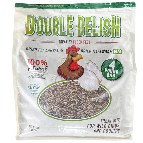 4LB Dried Mealworm & Fly Larvae