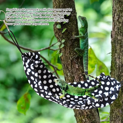 PINVNBY Crested Gecko Tank Hammock,Leopard Gecko Hammock Reptile Lounger with 2 Suction Cups Hooks Bearded Dragon Tank Accessories Lizards Soft Hanging Bed for Lizard Reptiles Gecko(2 Pcs)