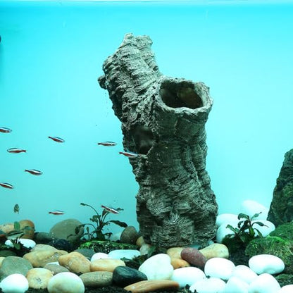 LYL LEYOULAND Large Reptile Hide, 12”, Aquarium Decor, Territorial Fish Hideaway, Hideout House, Reptile Decoration Fish Tank dec