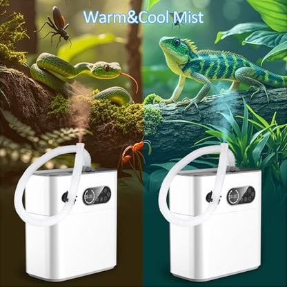 Reptile Fogger with Heating Terrariums Humidifier Fog Machine Mister 6.5L Large Size Ideal for Paludarium/Vivarium/Reptiles/Amphibians/Herps