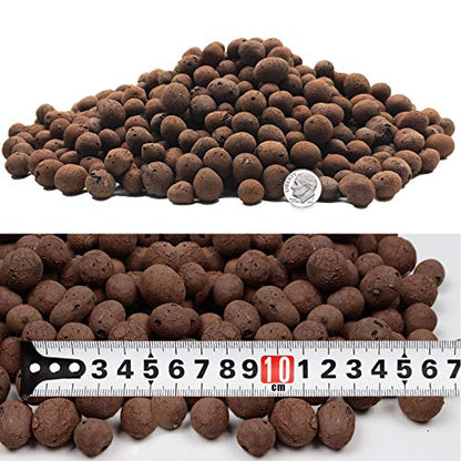 4LBS Leca Expanded Clay Pebbles Hydroponics Supplies for Indoor Garden Plants (4LBS) - size: 4LBS