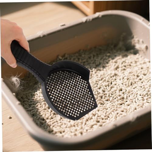 VICASKY 2Pcs Cat Litter Scoop Set Lightweight Plastic Sifter for Fast Cleaning Efficient Waste Removal for Cats Reptiles Durable Design for Litter Boxes Pet Enclosures