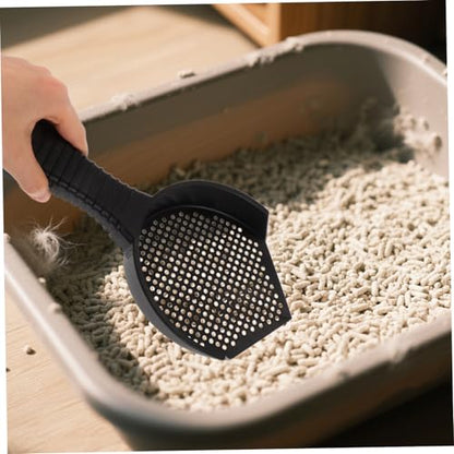 VICASKY 2Pcs Cat Litter Scoop Set Lightweight Plastic Sifter for Fast Cleaning Efficient Waste Removal for Cats Reptiles Durable Design for Litter Boxes Pet Enclosures